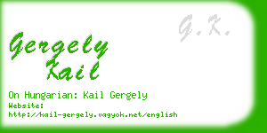 gergely kail business card